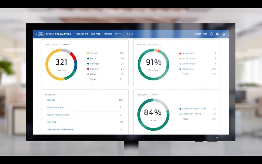 Waarschuwingen en acties via Ford Pro Software